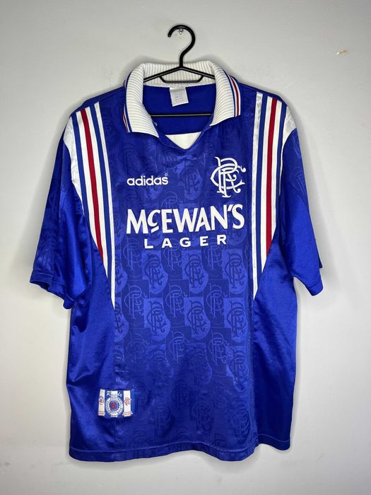Adidas x Glasgow Rangers 96/97 Vintage Football T-Shirt Мъжка Тениска