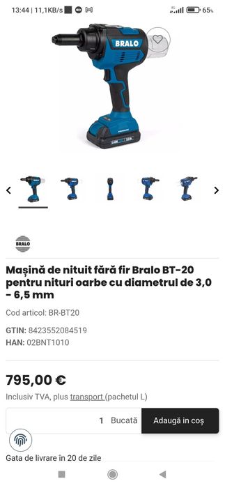 Pistol popnituri profesional