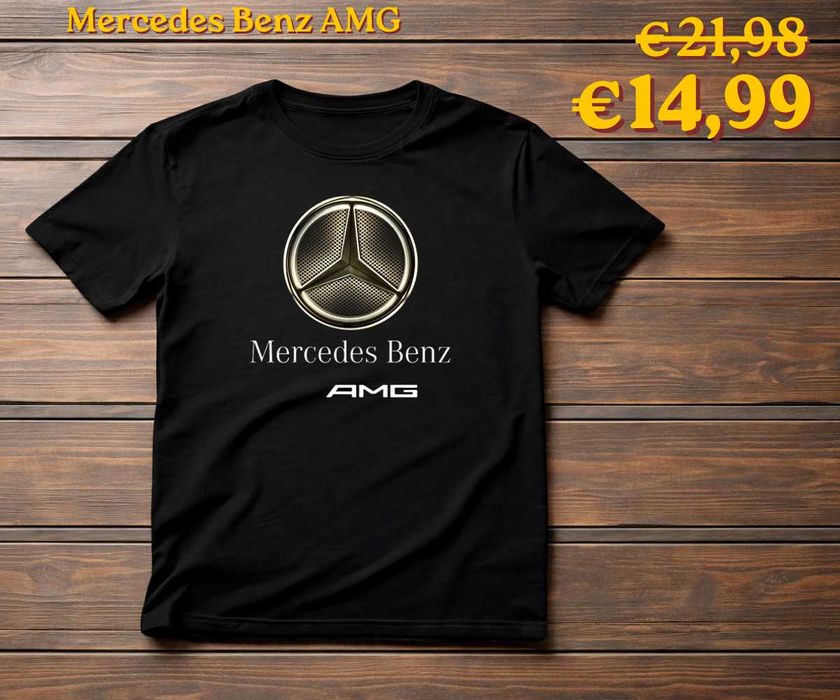 Мерцедес тениски мъжки и женски, 100% памук, от S до 5XL (цветове) (ПРОМО цена)