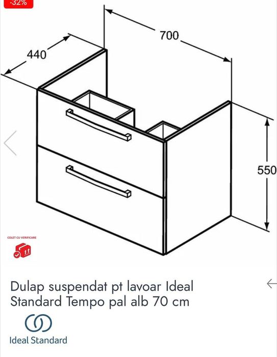 Vand dulap cu lavoar