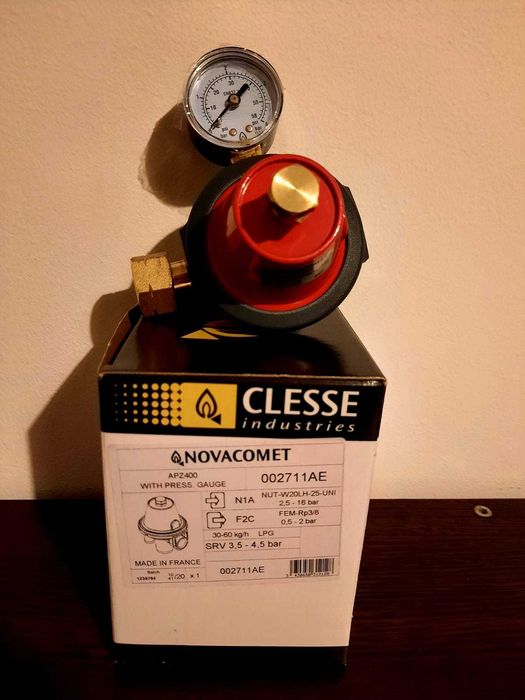 Regulator GPL inalta presiune montaj butelie GPL, PROPAN