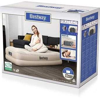 Надувная кровать-191х97х42см. Bestway-67694. Доставка бесплатно
