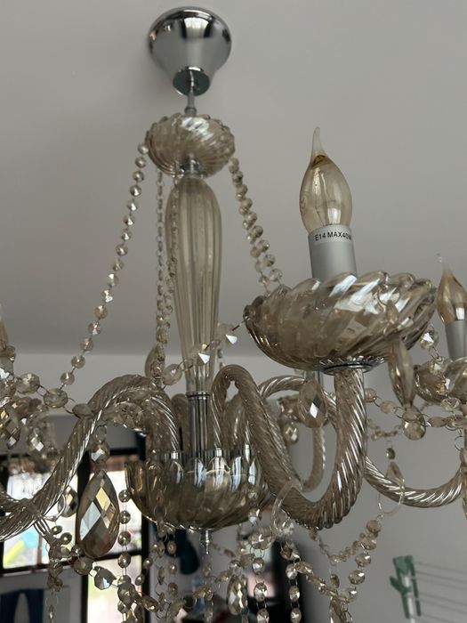 Vând 2 candelabre de cristal