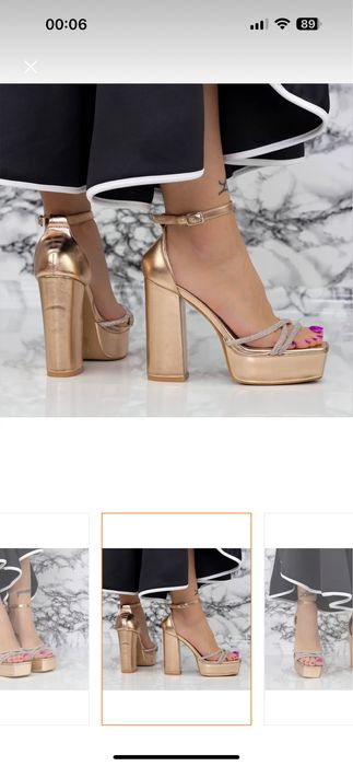 Sandale aurii dama marinea 38