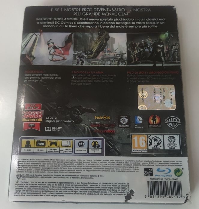 PS3-Injustice-Limited Edition -Steelbook