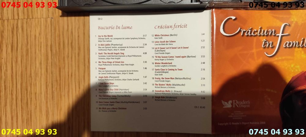 muzica cantece Craciun in familie 3CD originale