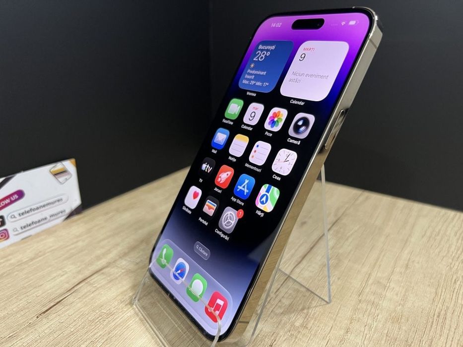 iPhone 14 Pro Max 256Gb Gold Second-Hand 3 ani garanție, Telefoane Mur