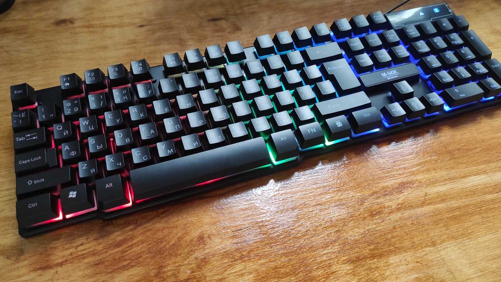 M-SOL UKB-200BL, Игровая RGB, клавиш: 104, Длина кабеля 1,5 метра,