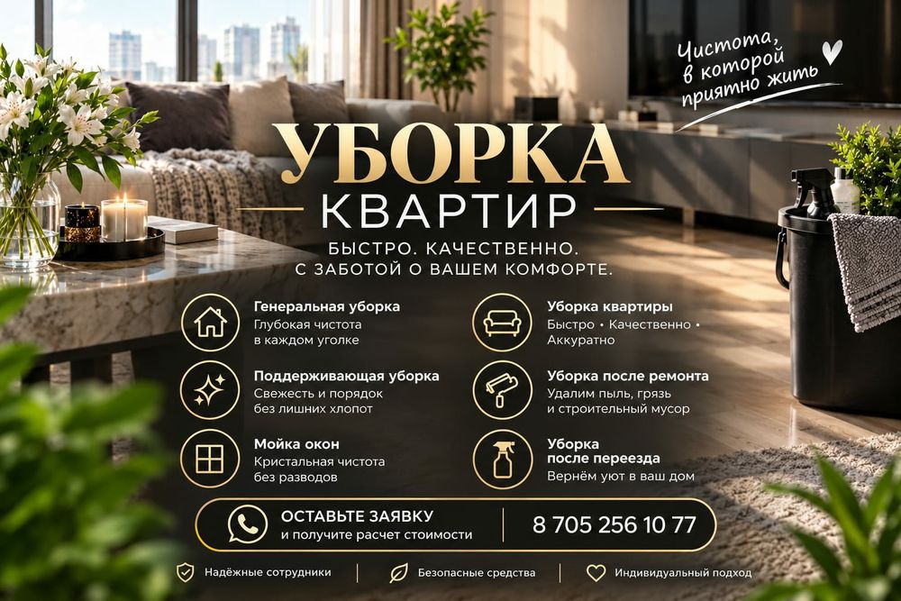 Клининг,уборка квартир,домов,магазинов,подьездов,мойка окон