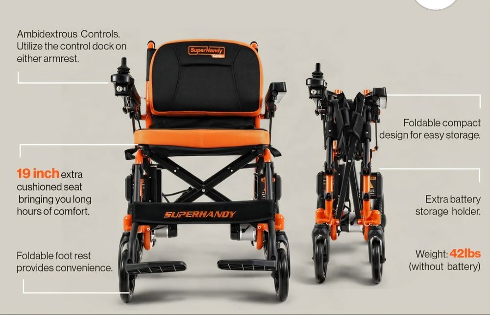 Scaun cu rotile  electric  Super Handy  Go Ride2