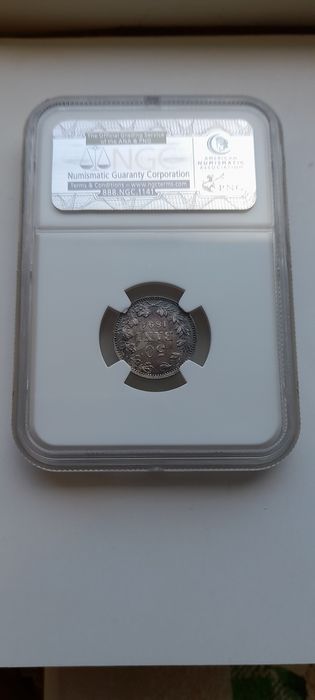 Monedă România  50 Bani 1894  NGC AU 58