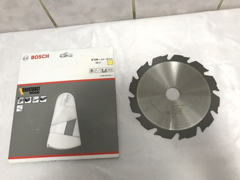 Panza Circular Bosch 190X2.6X30 MM Z-12 CONSTRUCT LEMN