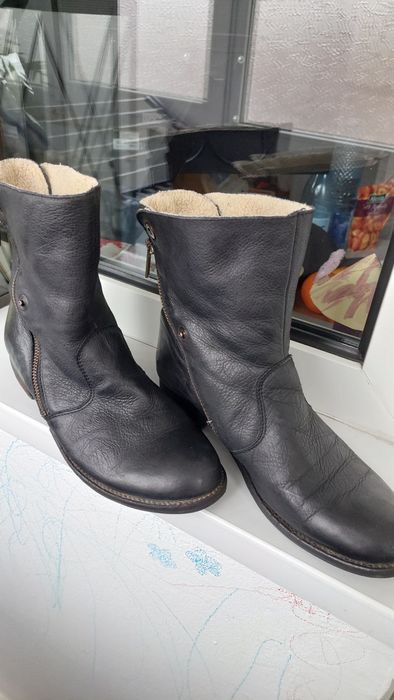 Ghete iarna piele imblanite 38