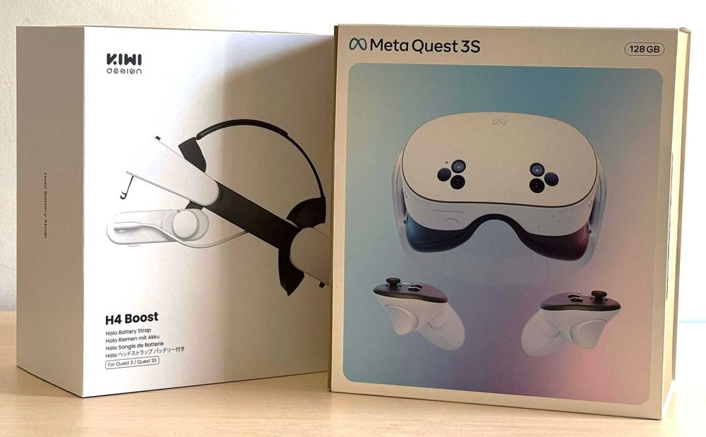 Бартер! Като НОВ! Meta Quest 3S + KIWI H4 Boost (~5300 mAh)