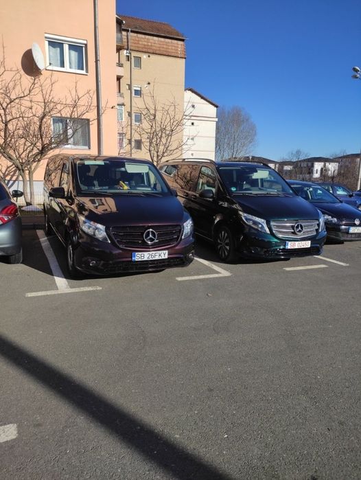 In Sibiu inchiriez Mercedes E200, Mercedes Vito, Bolt - Uber - Black Cab