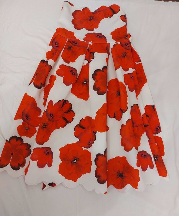 Официална миди рокля на цветя