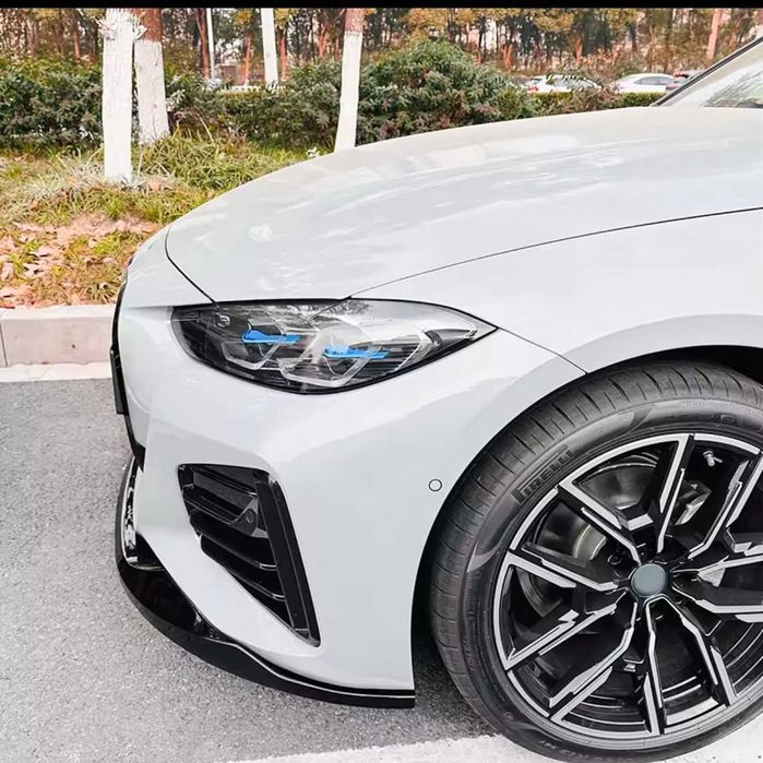 Prelungire Bara Fata BMW Seria 4 G22 G26 2020- M Sport Negru Lucios