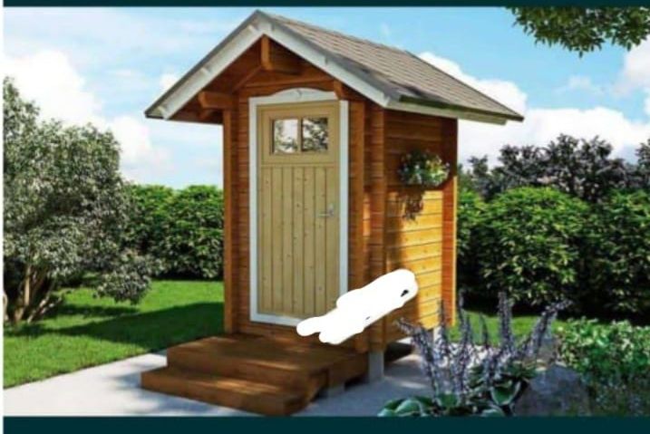 Уличный Деревянный  Туалет