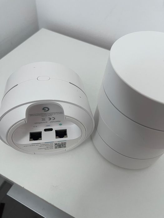Router wifi Mesh Google AC 1304 set 3 buc + alimentare usb-c, cabluri