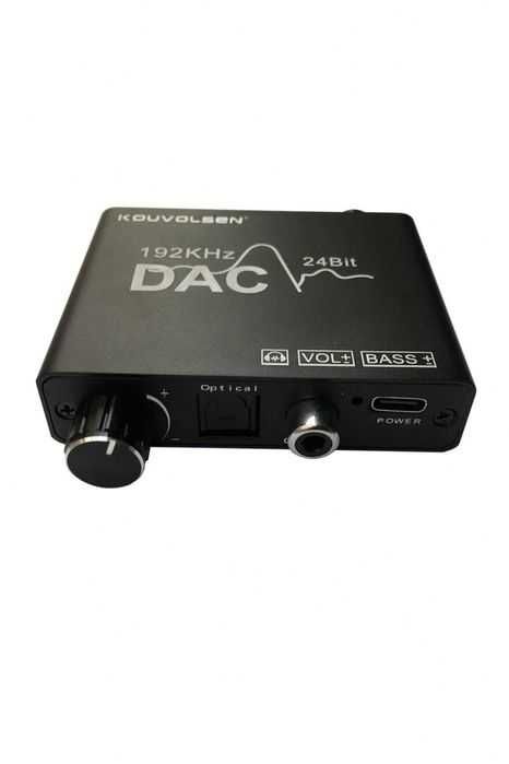 Convertor audio digital-analogic DAC toslink coaxial-RCA, 192 kHz,nou