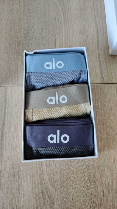 Set 3 boxeri ALO 3Xl albastru auriu gri