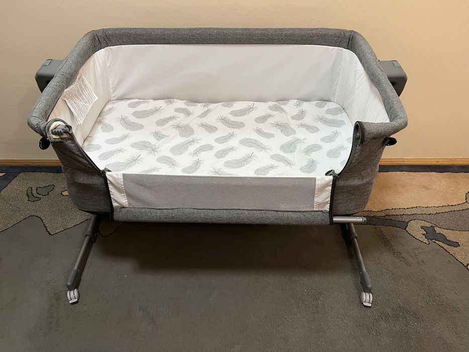 Pat cosleeping Kinderkraft Neste Up cu saltea de cocos