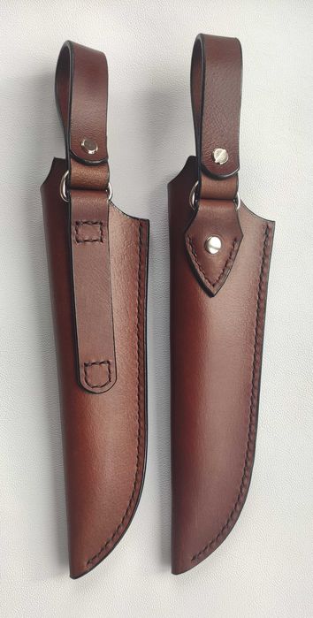 Кожени ръчно изработени кании за ножове с рисунка и без