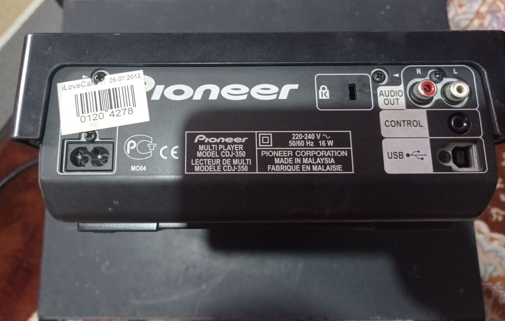 Cd проигрыватель pioneer cdj 350