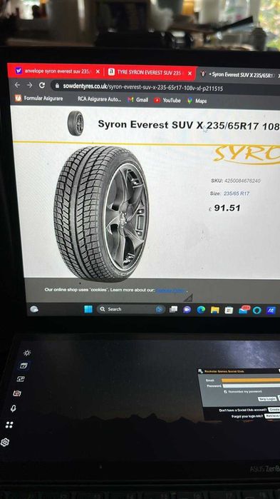 Janta, anvelopa iarna Syron Everest Suv 108V XL, 235/65 R17 XC 60