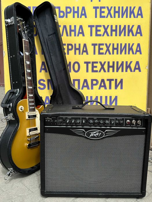 Електрическа Китара EPIPHONE Les Paul Classic GOLD + Кубе PEAVEY ValveKing VK 112 50W RMS / 16 Ohms