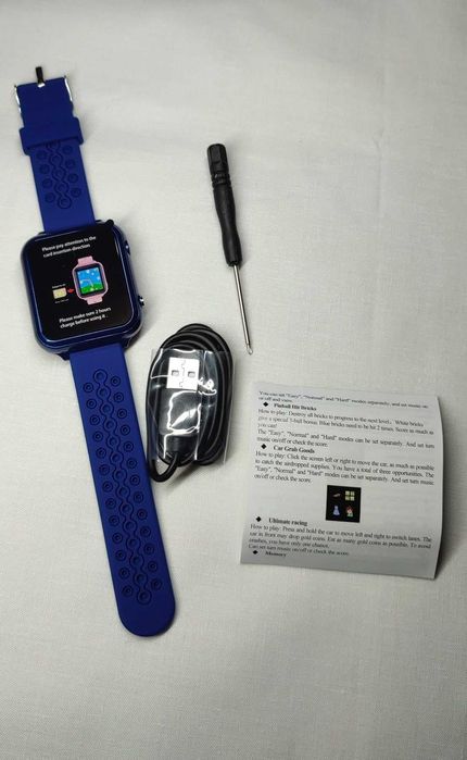 Смарт часовник за деца, 24 игри, за 2G SIM карта (синьо) гр. София ...