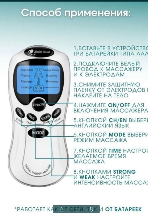Массажёр Цифровой Меридиан терапия инструмент