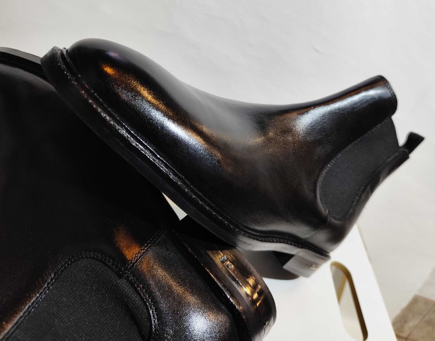 Ghete chelsea 42.5 43 plain toe Walk London NOI piele naturala moale