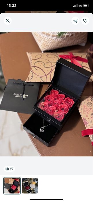 Кулон подарок девушке жене подарочный набор