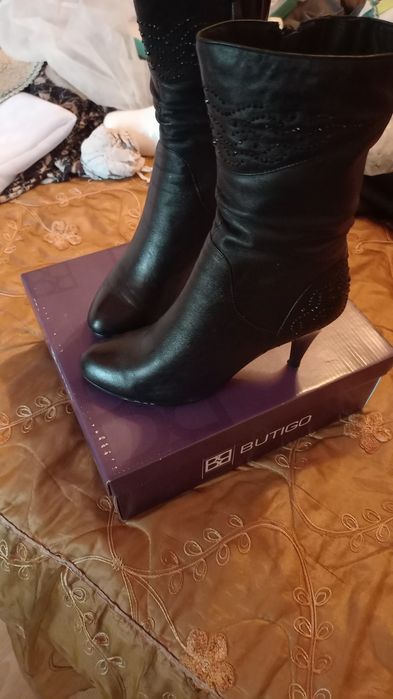 Осенние сапожки кожаные