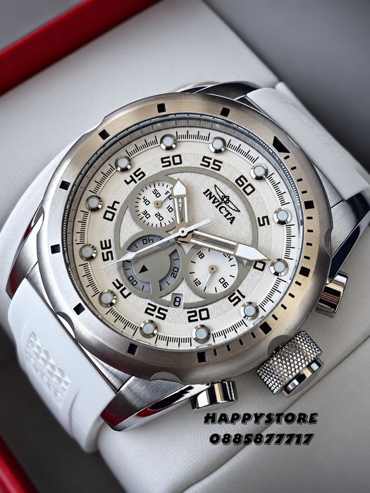 INVICTA Nacrite white 50 mm, Инвикта нов мъжки часовник