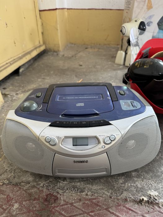 Radiocasetofon PHILIPS AZ1004, CD, Radio, Casete, Funcțional