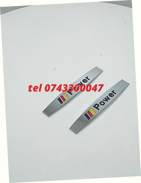 Set 2 Buc Emblema Cromata Power