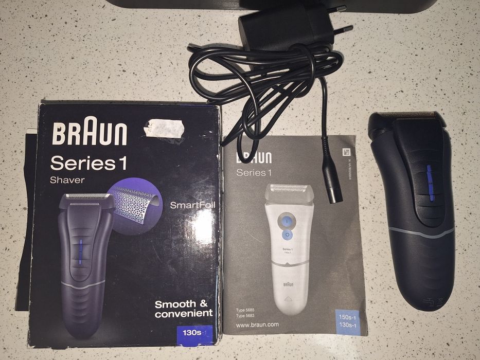 Електрическа самобръсначка Braun Series 1 130s, Миеща се, SmartFoil, Ч