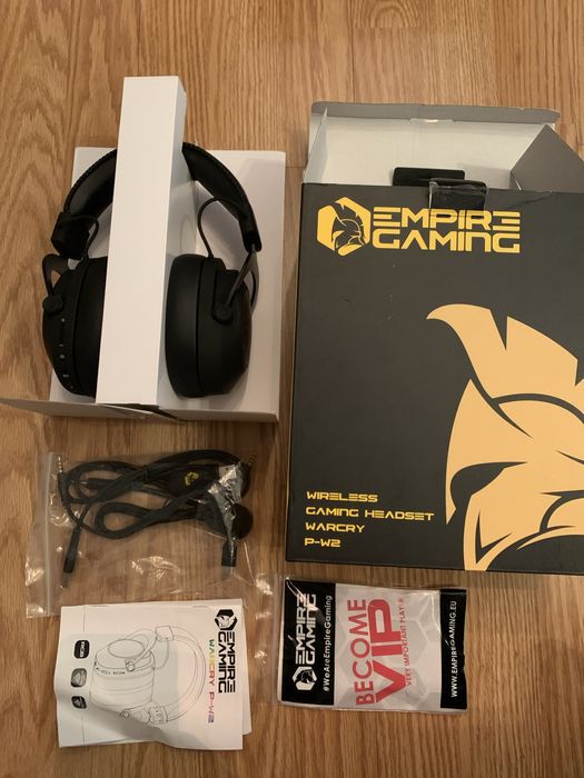 Casti Gaming Wireless EMPIRE GAMING WarCry P-W2 WiFi 2,4GHz RGB PS5 PC