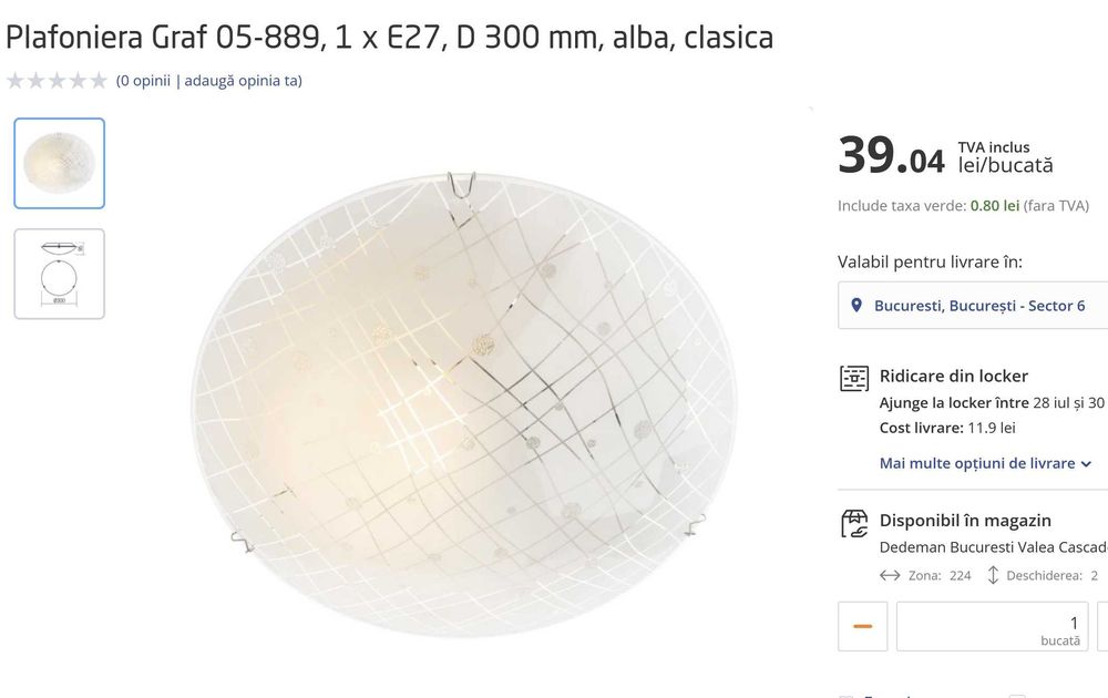 Corpuri de iluminat, lustre, aplici E14 si E27