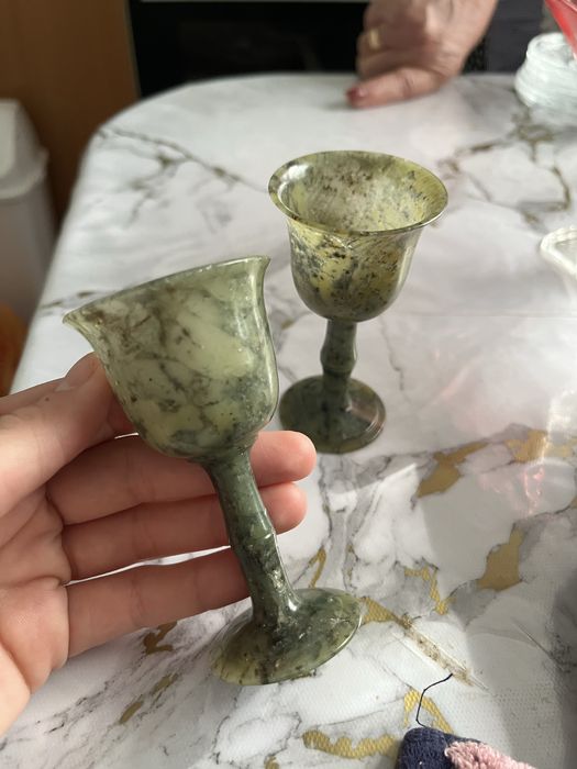 Винтаж/ чаши нефритовые