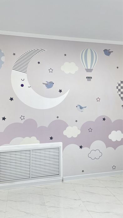 Бесшовная поклейка обоев