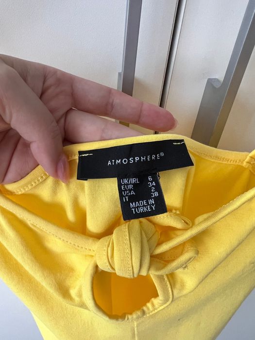 Новое боди желтый