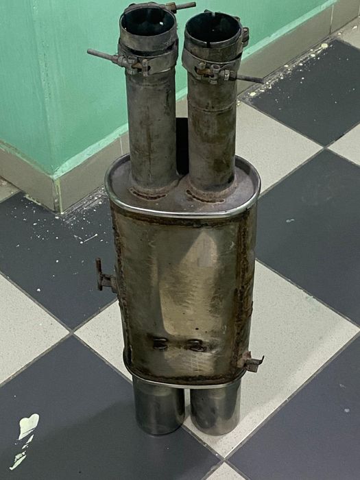 Двойной глушитель на w210