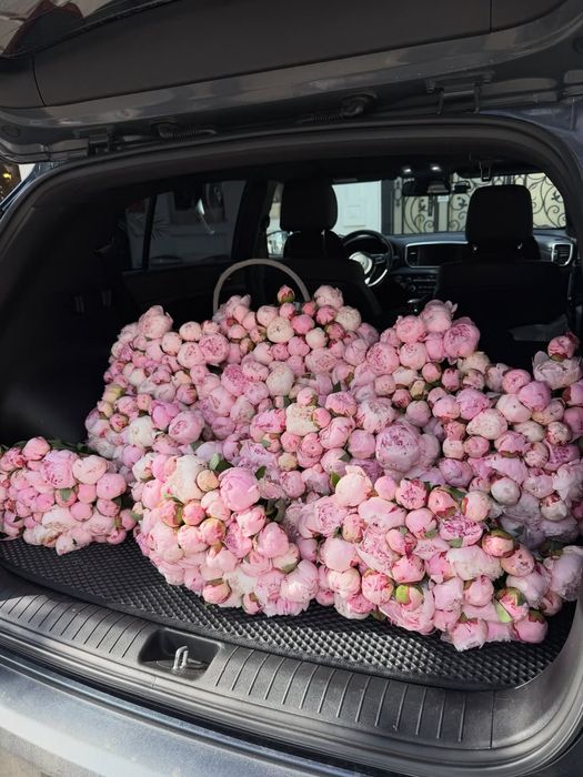 Гладиолус подсолнух пионы розы