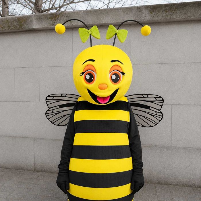 Costum Mascotă Albină Profesională, Mascotă Bondar, Costum Personaj pentru Evenimente, Petreceri și Promovări