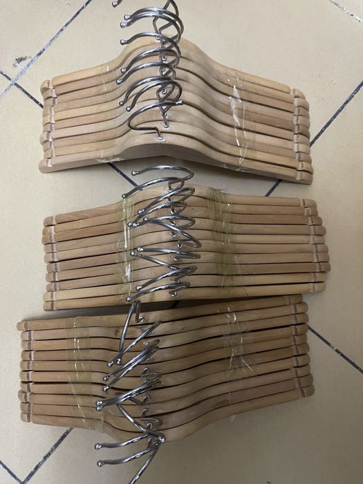 30 шт Вешалки плечики дерево