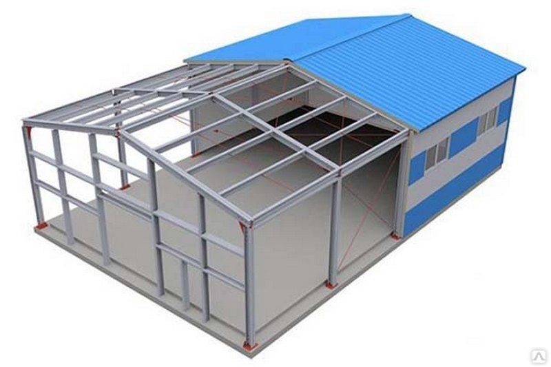 Строим ангары и здания из сэндвич панелей