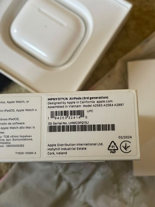 Airpods 3 оригинал правый